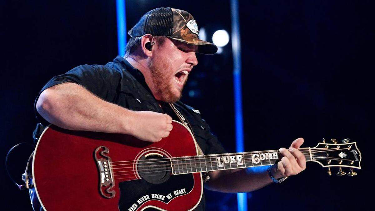Luke Combs performs during the 2019 CMA Fest Saturday, June 8, 2019, at Nissan Stadium in Nashville, Tenn.