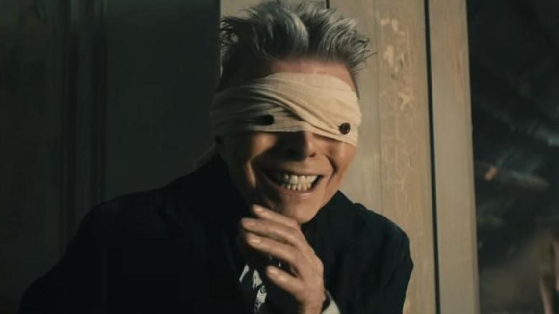 A terminally ill David Bowie portrayed a character with bandaged eyes in the video for “Blackstar.”