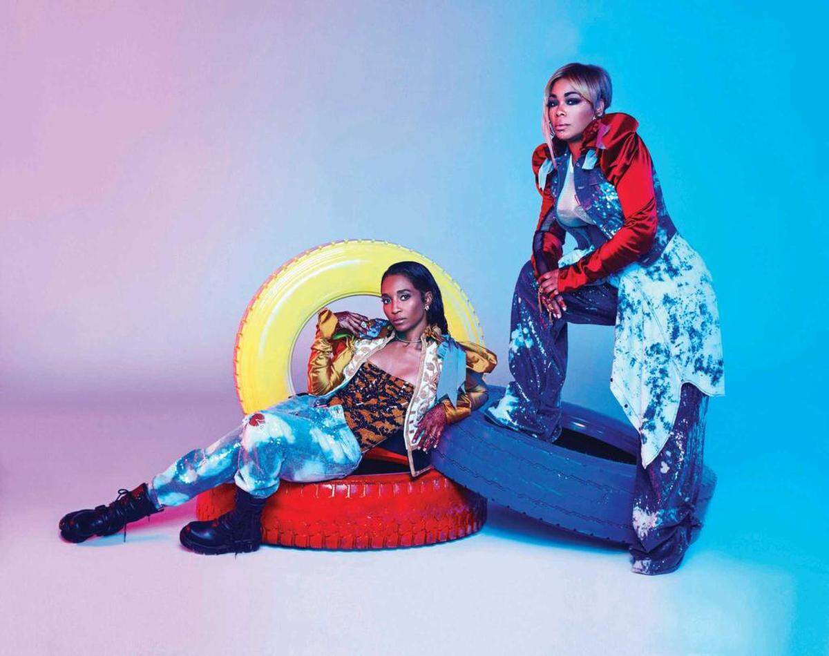TLC members T-Boz, left, and Chilli.