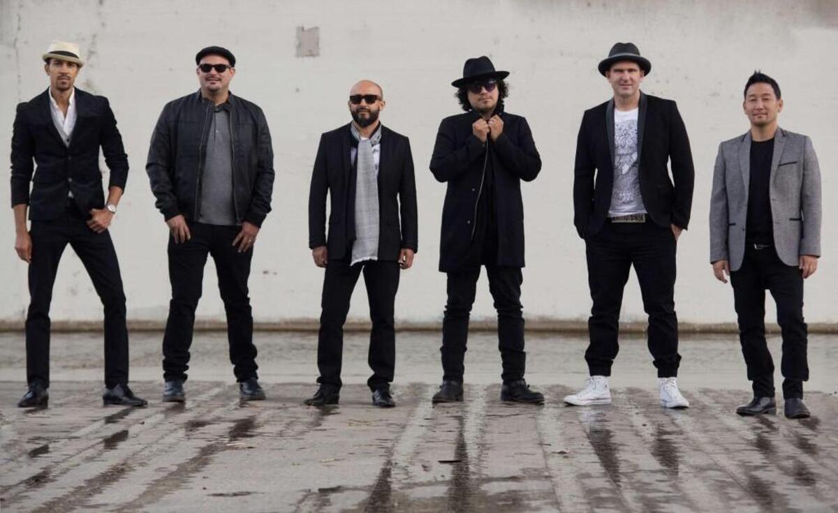 Ozomatli performs with Making Movies at the Power & Light District on Cinco de Mayo.