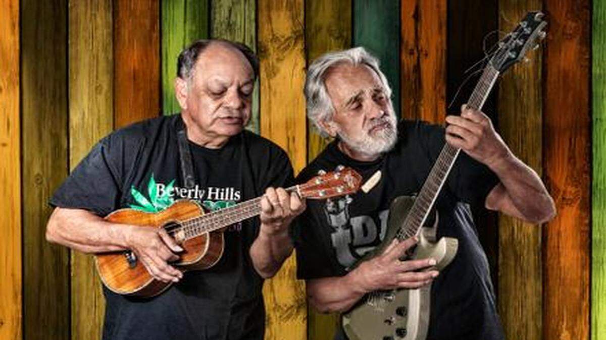 
At 76, Tommy Chong (right) is the oldest competitor on “Dancing With the Stars” this season. He will be in Topeka Wednesday with Cheech Marin (left).
