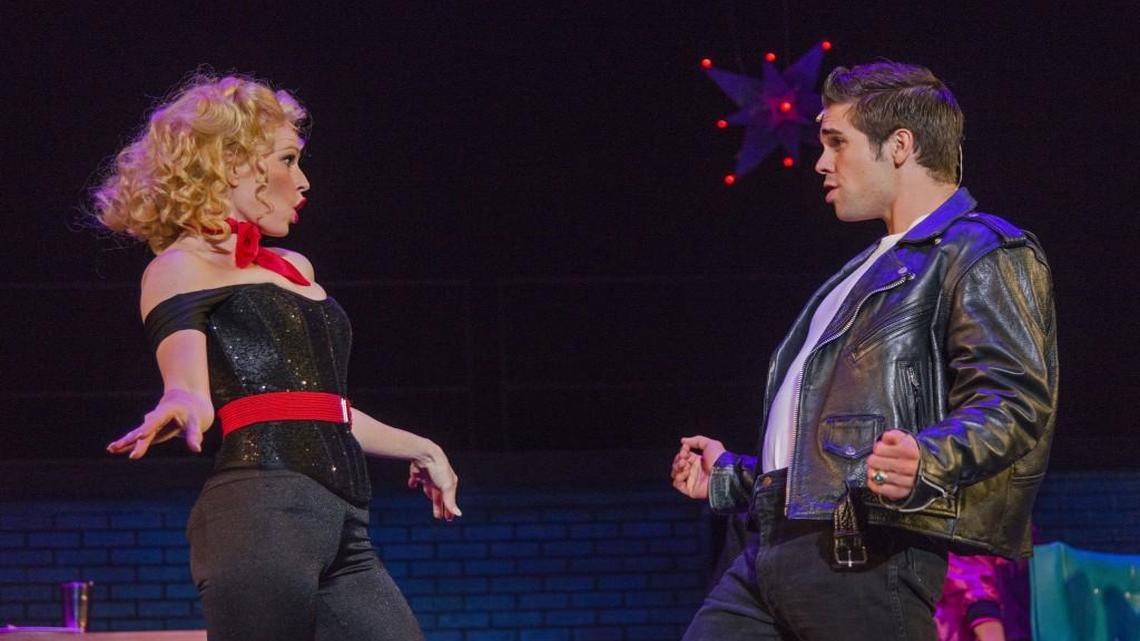 Heidi Webster, who plays Sandy, and Timothy Michael Quinn, who plays Danny, are both making their Starlight Theatre debuts with “Grease.”