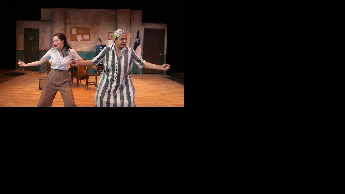 
Vanessa Severo (left) and Nedra Dixon take on challenging roles in Spinning Tree Theatre’s production of “Black Pearl Sings,” which begins performances on Friday.

