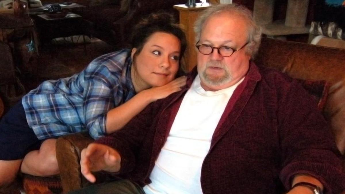 Dina Thomas and Theodore Swetz (in rehearsal) play a daughter and father with a complicated relationship in “I’m Gonna Pray for You So Hard.”