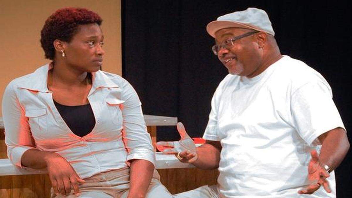 
Aishah Harvey (left) plays a young woman torn between academic ambitions and family loyalty opposite Granville T. O’Neal as her father, who wants to tie her to the family diner.
