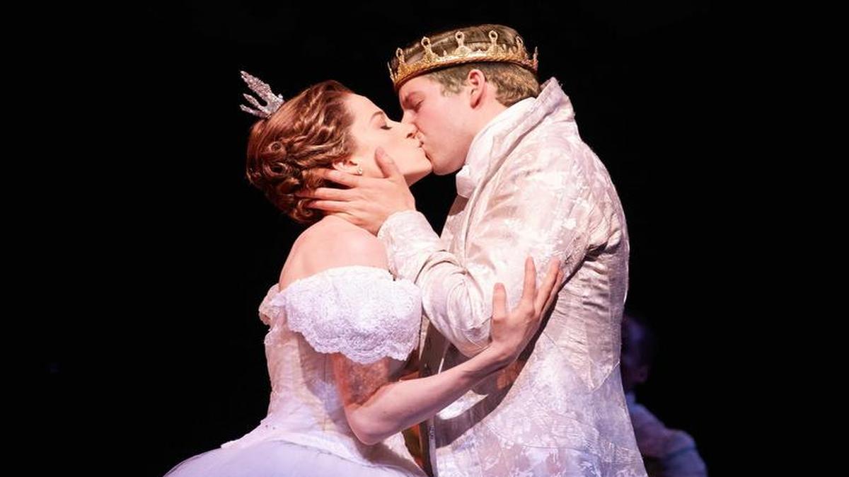 
Paige Faure appears as Cinderella and Andy Huntington Jones as the Prince in the national tour of “Rodgers + Hammerstein’s Cinderella,” which will open July 7 at Starlight Theatre.
