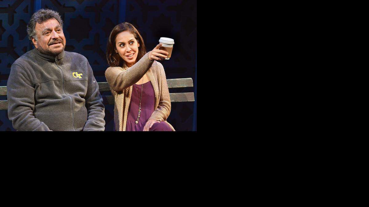 
Tony Mirrcandani (Afzal) and Kat Nejat (Mahwish) in “The Who & The What.”
