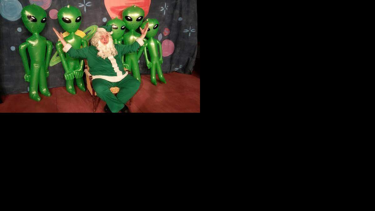 
Mark Riggs in the title role of “Santa Conquers the Martians.”
