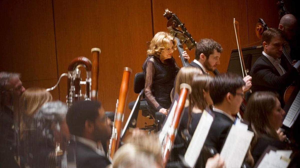 Atlanta Symphony Orchestra’s Assistant Principal Bass Emeritus Jane Little, in February 2016