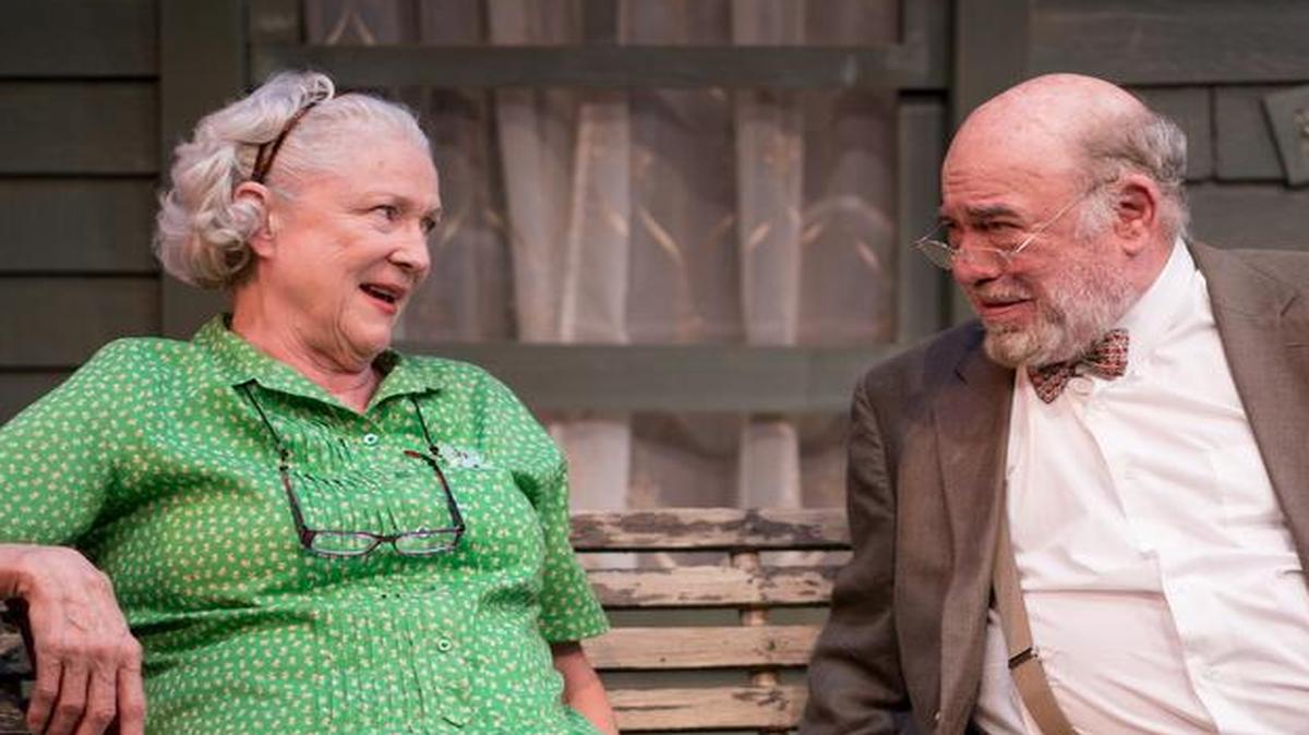 
Marilyn Lynch and Victor Raider-Wexler play seniors who make a connection at a retirement home in “The Gin Game.”
