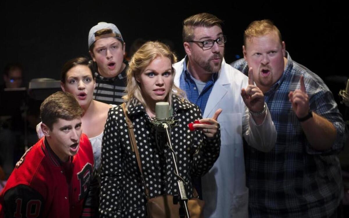 The Goodman along with friend Henry and Dr. Madden, sings about the effects of Diana’s (Ashley Pankow, center) mental illness on them all.