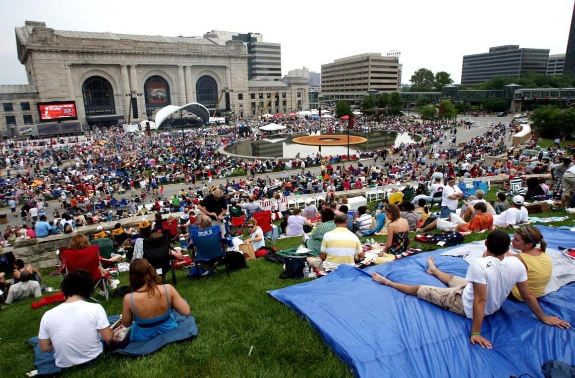 The annual Celebration at the Station Memorial Day weekend typical draws thousands of people to Union Station and the lawn in front of the Liberty Memorial.