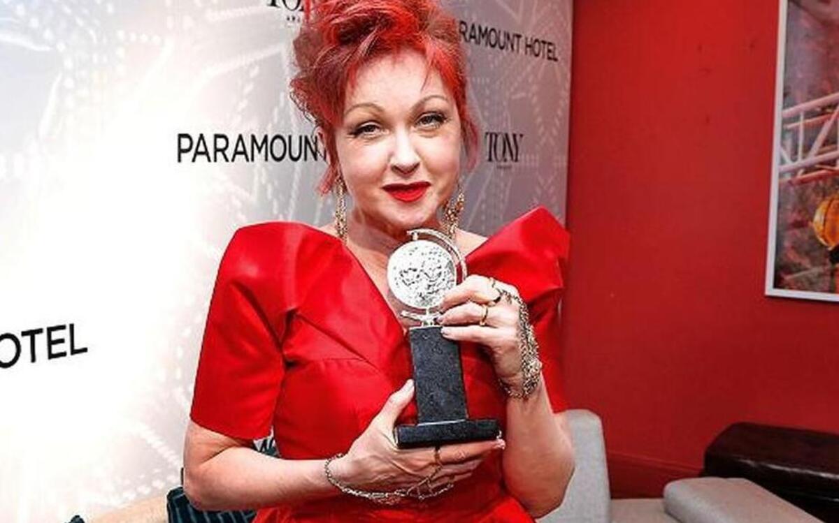 Cyndi Lauper won the 2013 Tony for best score for “Kinky Boots.”