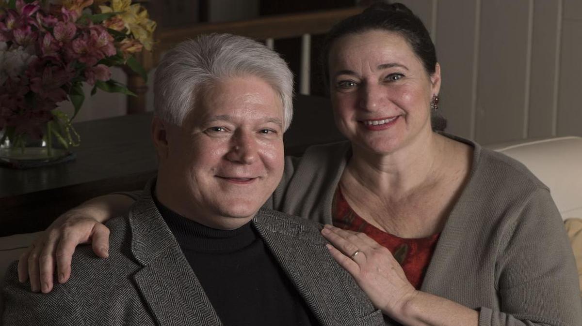 
Harlan Brownlee and Linda Putthoff at their home. Brownlee has announced that he will resign as president and CEO of ArtsKC to pursue opportunities in arts education. 

