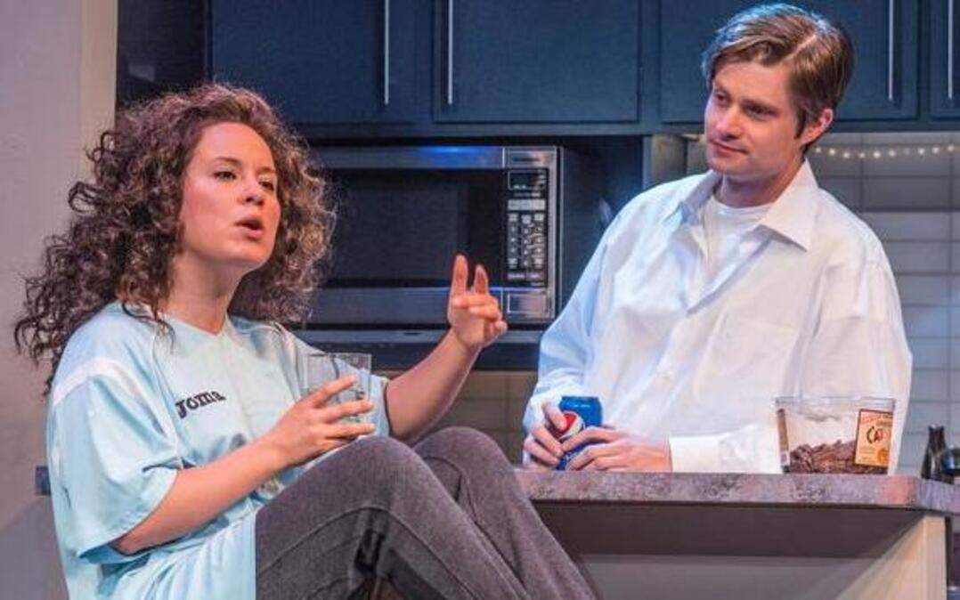 
Dina Thomas, left, and Mark Thomas play cousins in Joshua Harmon’s acerbic comedy “Bad Jews” at the Unicorn Theatre.


