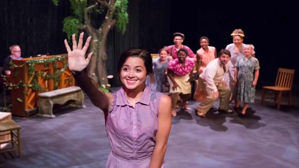 Among the characters in “Finian’s Rainbow”: Susan the Silent (Siena Radice), who communicates only through dance.