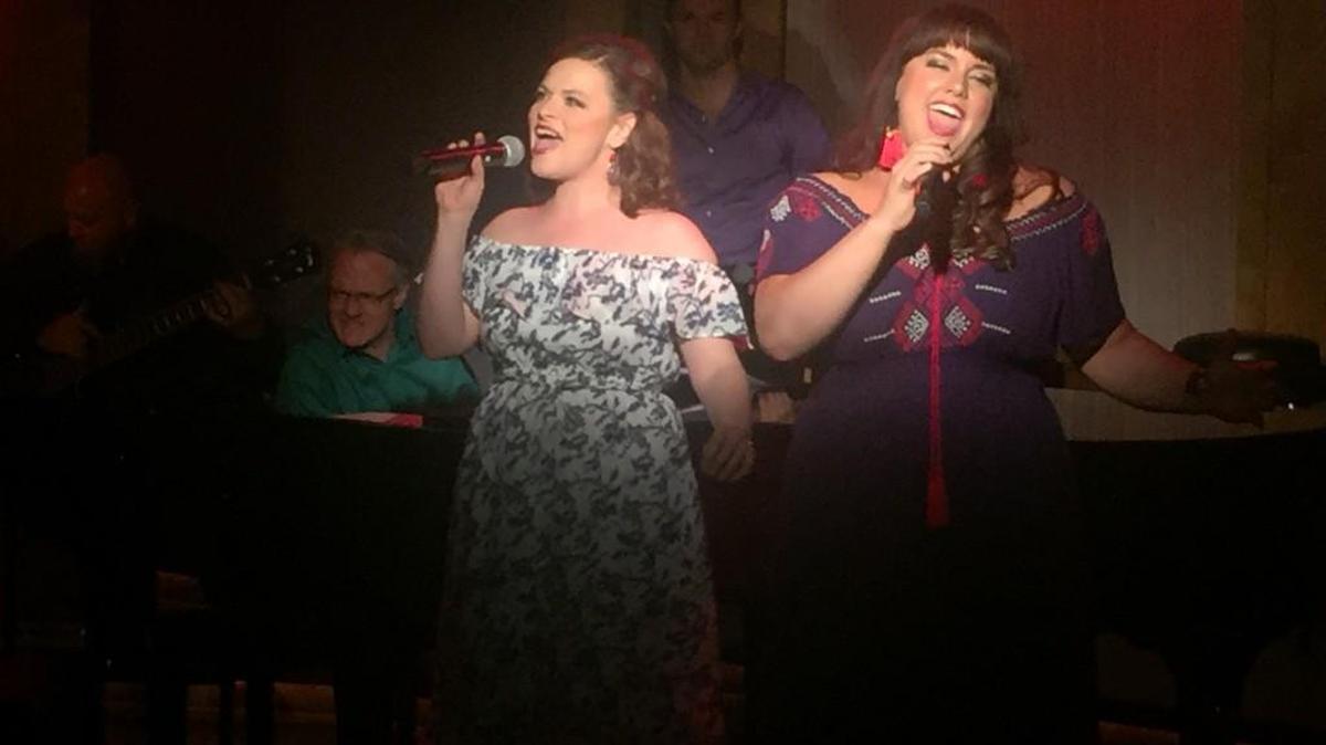 Jessalyn Kincaid (left) and Christina Burton celebrate the music of Carole King and James Taylor in “You’ve Got a Friend.”