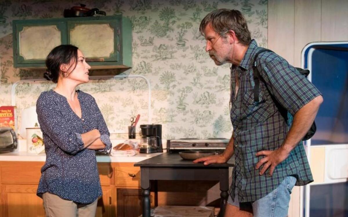 Twenty years after she leaves with their son, Emma (Vanessa Severo) returns to see her ex-husband, Ulysses (Charles Fugate), in “Annapurna.”