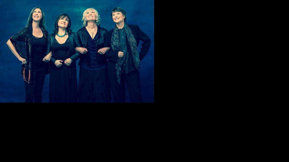 
Anonymous 4 — Marsha Genensky, Jacqueline Horner-Kwiatek, Susan Hellauer and Ruth Cunningham — performed at the Cathedral of the Immaculation Conception on Sunday.
