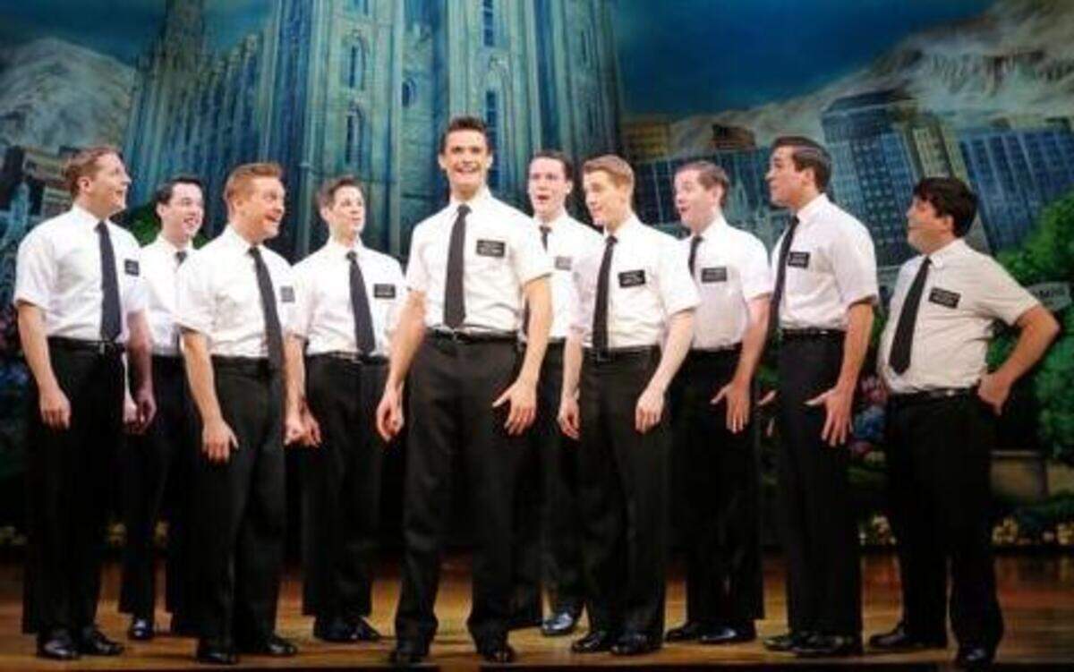 
“The Book of Mormon” — with a script, music and lyrics by Trey Parker and Matt Stone, the creators of “South Park,” and Robert Lopez, one of the writers of “Avenue Q” — is playing through March 8 at the Music Hall.
