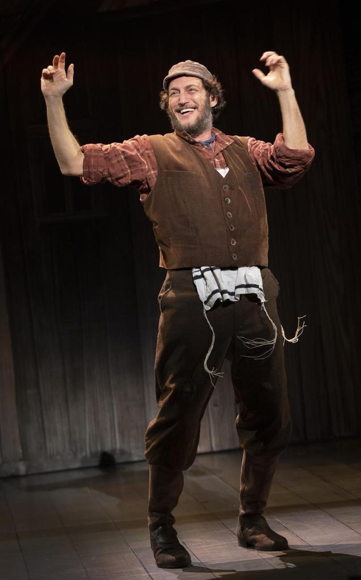 “If I were a rich man”: Yehezkel Lazarov stars as Tevye in the touring production of “Fiddler on the Roof.”