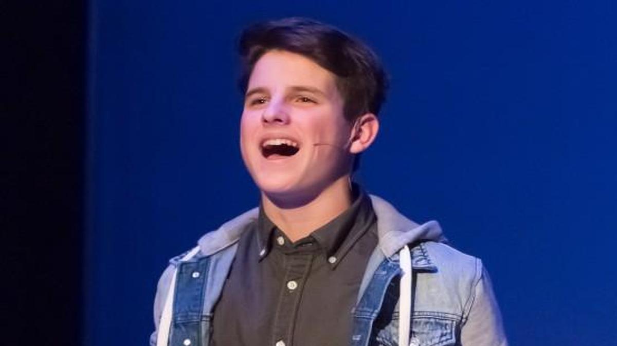 Fisher Stewart as Evan in the Spinning Tree production of “13.”