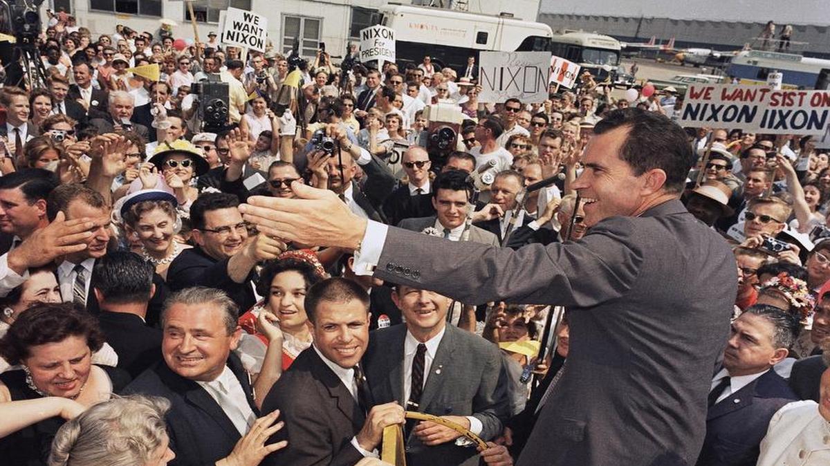 
In 1960, presidential candidate Richard Nixon fared better in person than on TV, where he appeared ill-at-ease against debate rival John F. Kennedy.
