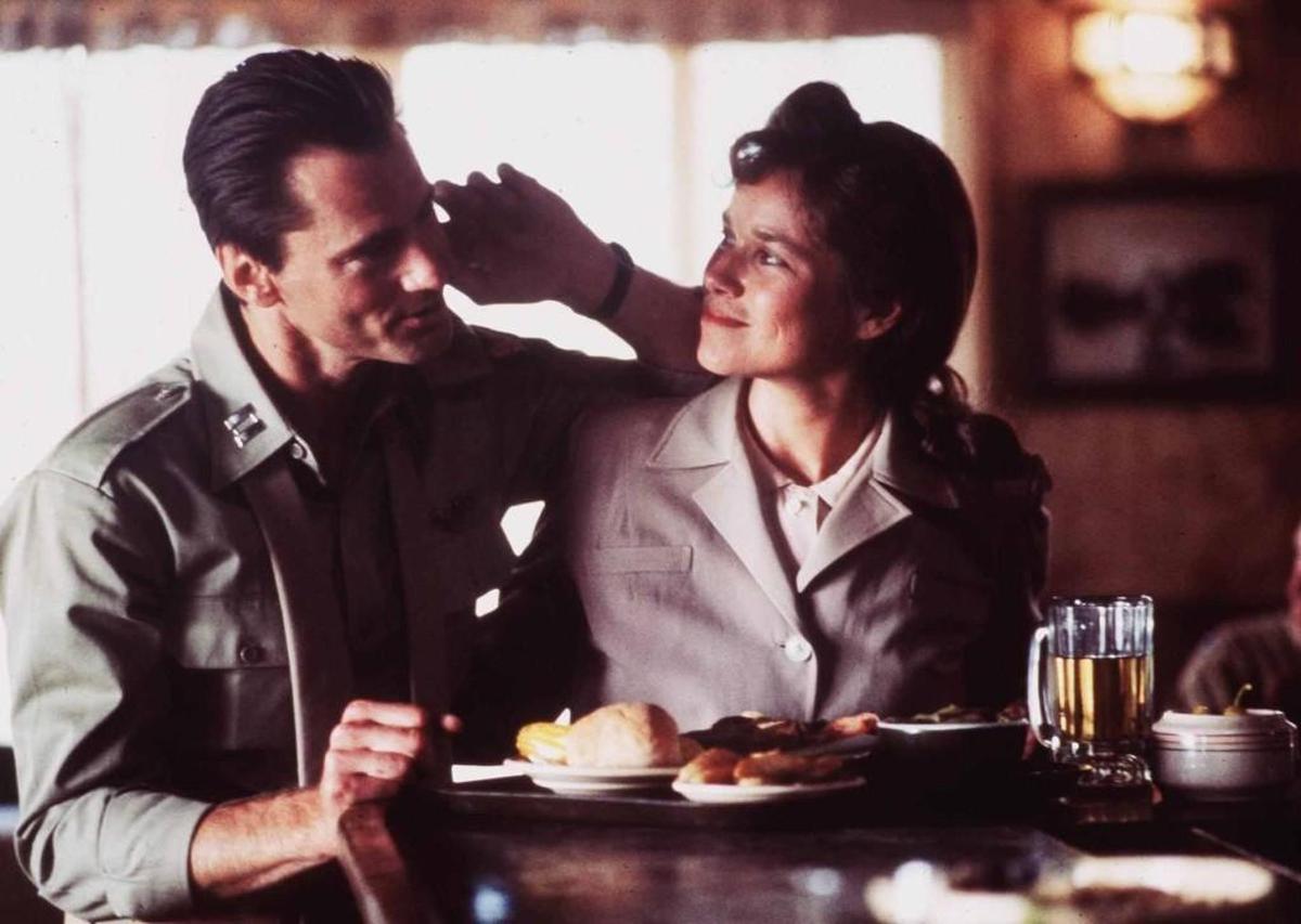 Sam Shepard was nominated for an Oscar for his portrayal of test pilot Chuck Yeager in 1983’s “The Right Stuff.” Barbara Hershey played his wife, Glennis.