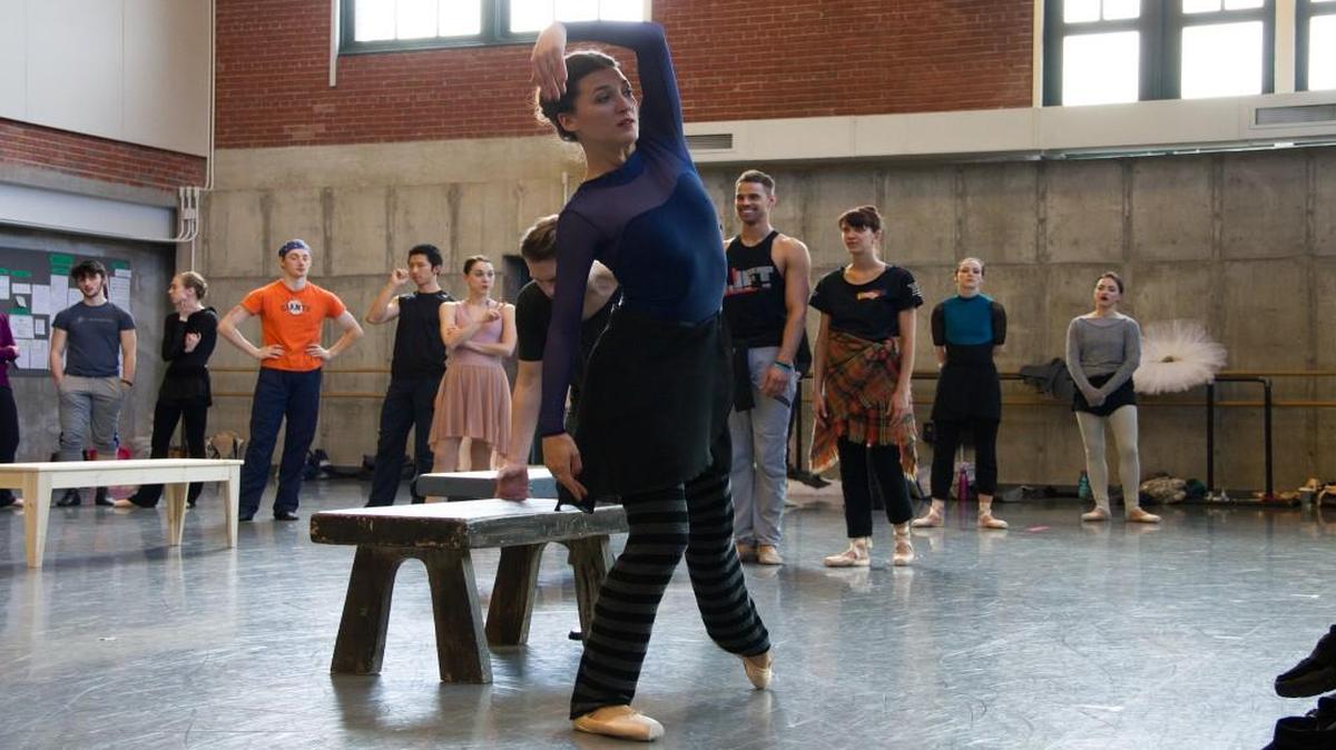 KC Ballet dancer Emily Mistretta rehearses “The Lottery,” based on the short story by Shirley Jackson. The ballet is part of the company’s “Director’s Choice,” which runs May 12-21.