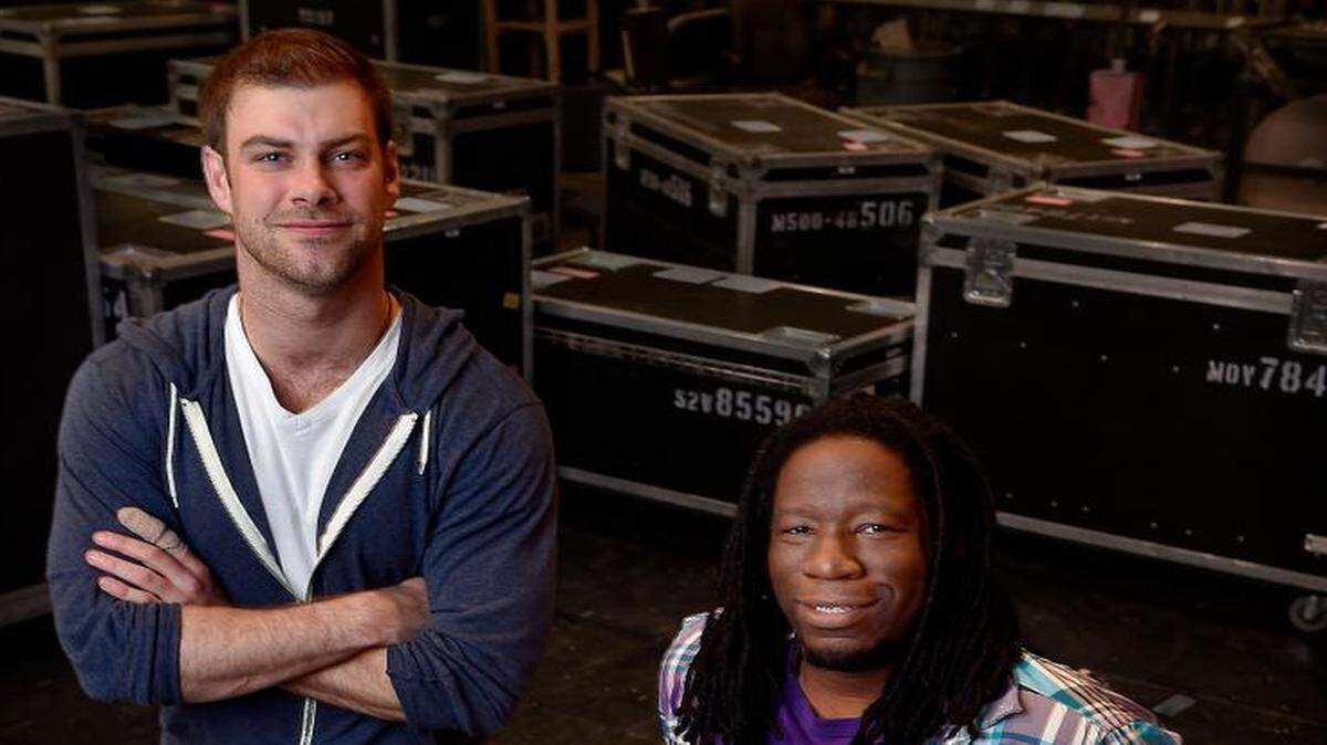 
Kansas City Repertory Theatre resident director Kyle Hatley (left) and Nathan Louis Jackson, the Rep’s resident playwright, have made names for themselves in recent years, working as if there were not a minute to waste.
