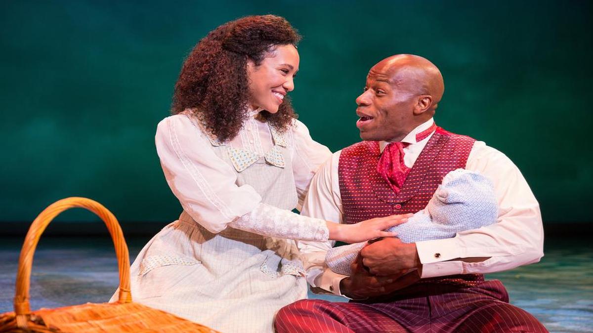 Leslie Jackson is Sarah and Chris Sams iss Coalhouse Walker Jr. in “Ragtime.”