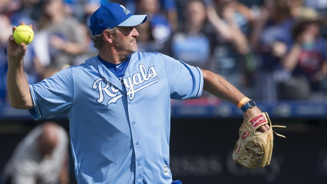 In 2016, Royals great Bret Saberhagen pitched during the Big Slick celebrity softball game at Kauffman Stadium.