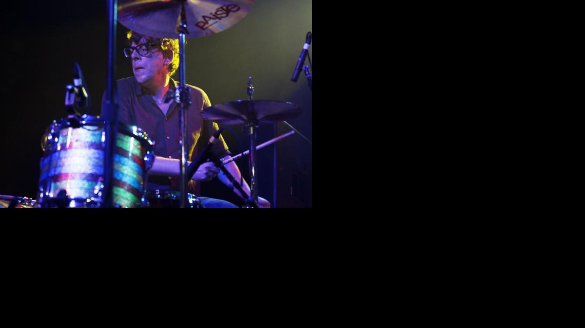 Patrick Carney of The Black Keys performs Tuesday, May 27, 2014, in Nashville, Tenn. (AP Photo/Mark Humphrey)