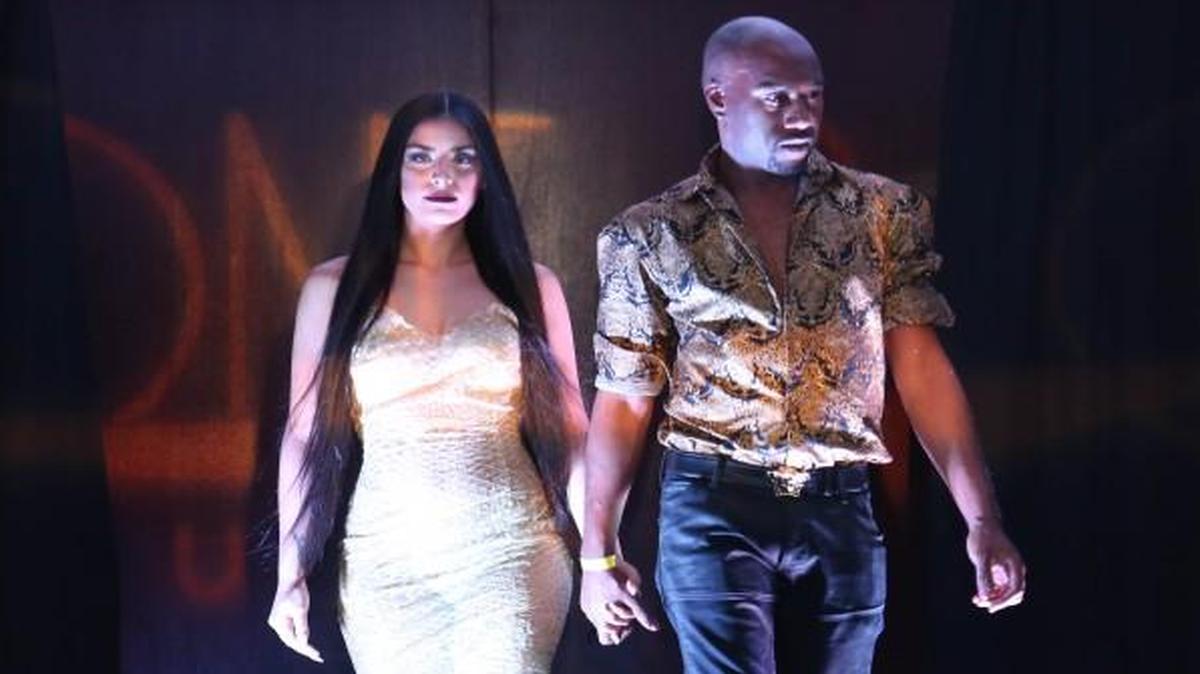 Travis Cal walked the runway at the close of one of his fashion shows.