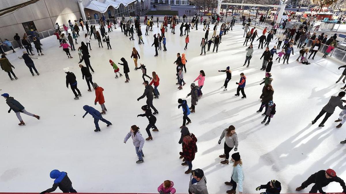 The Crown Center Ice Terrace is a holiday tradition in Kansas City.
