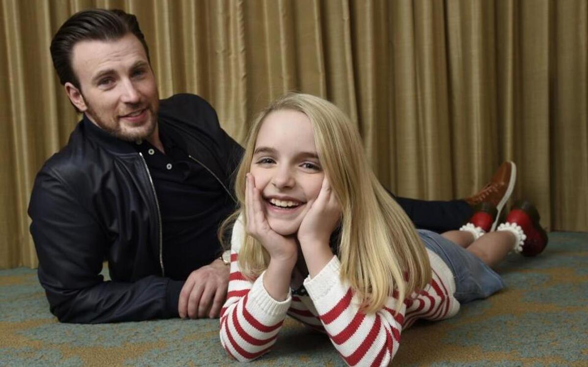 Chris Evans and his young co-star, Mckenna Grace, say they enjoyed working with each other on “Gifted.”