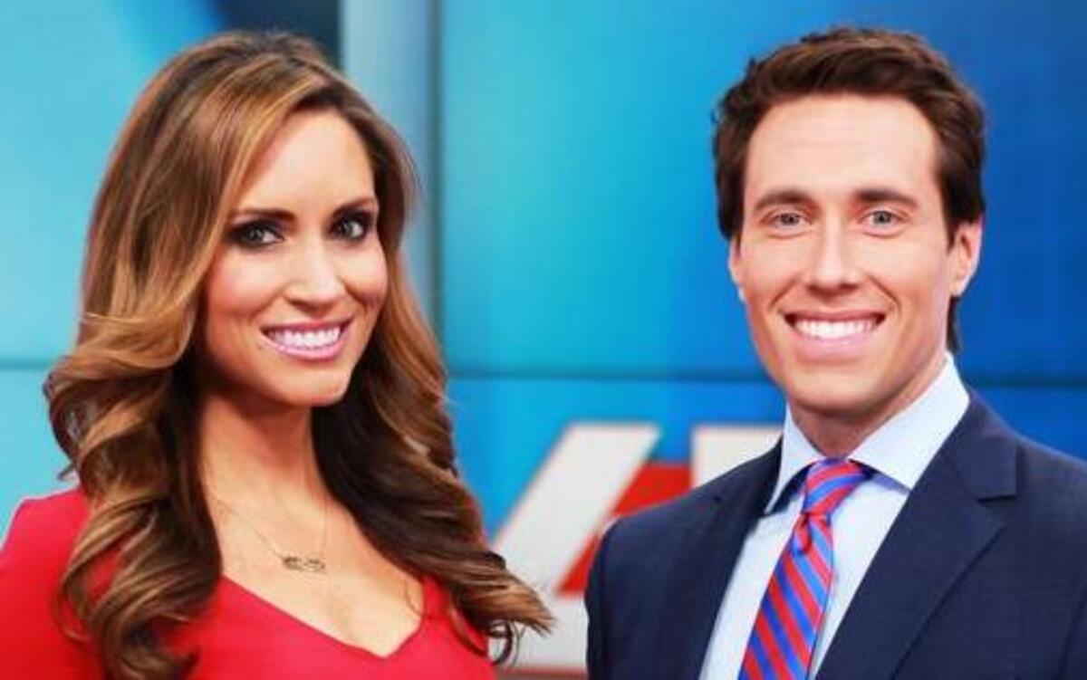 
Rhiannon Ally will join her husband, Mike Marusarz, behind the anchor desk at KSHB, Channel 41, later this month.
