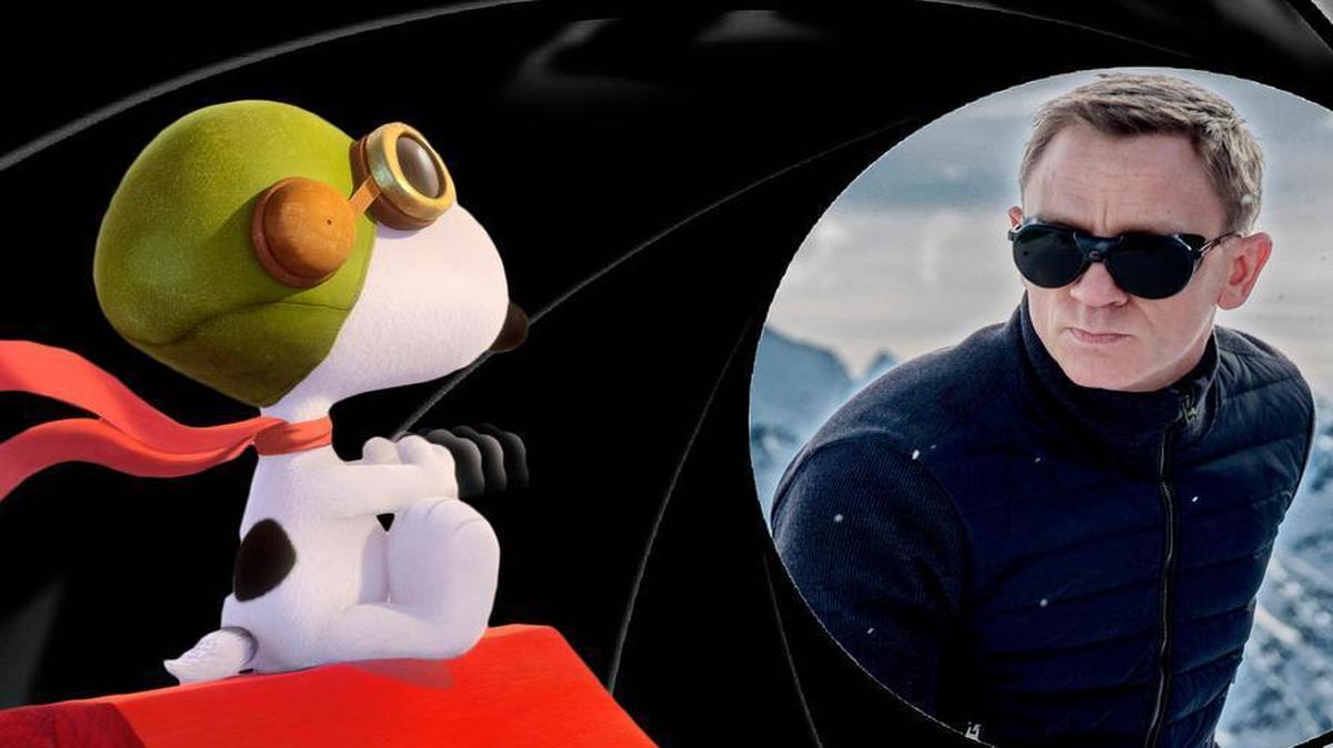 New movies featuring Snoopy and Agent 007 square off in moviehouses this weekend. In “The Peanuts Movie,” Snoopy battles the Red Baron (while Charlie Brown battles feelings of inadequacy), and in “Spectre,” James Bond (Daniel Craig) tries to stop a worldwide crime syndicate.