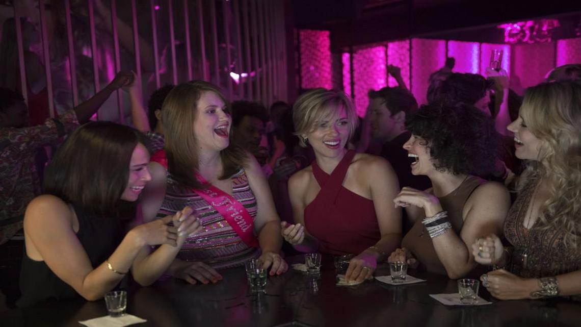 Out for a night of hard partying (from left): Zoë Kravitz, Jillian Bell, Scarlett Johansson, Ilana Glazer and Kate McKinnon.