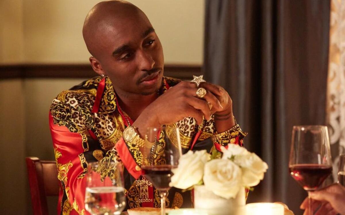 Demetrius Shipp Jr. channels the late rapper Tupac Shakur in “All Eyez on Me.”