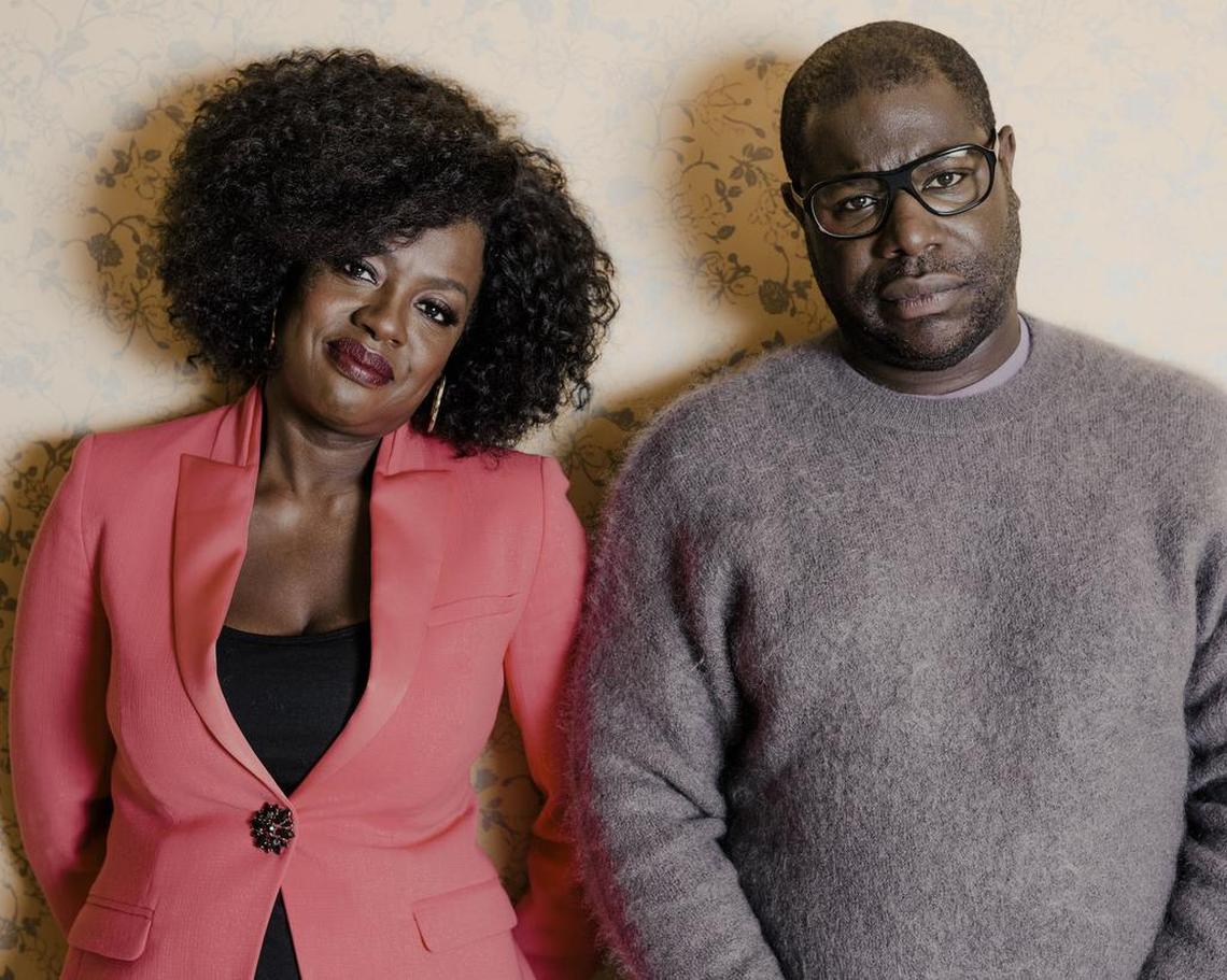 “Widows” star Viola Davis and her director, Steve McQueen.
