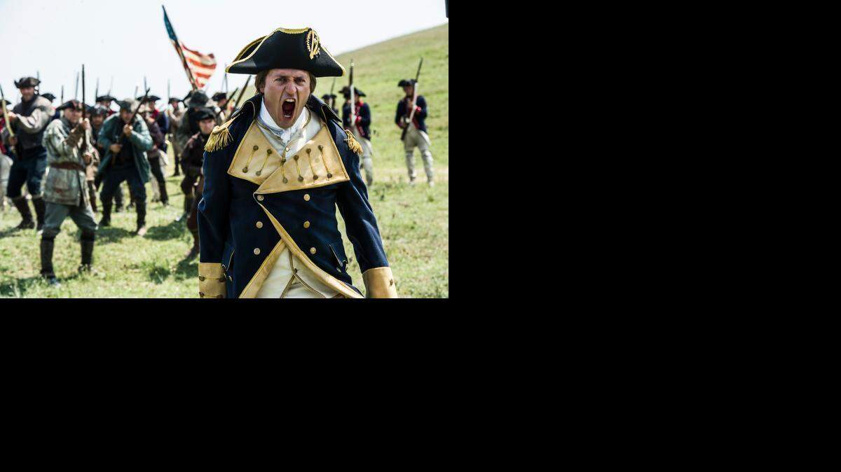 
Before he leads a ragtag militia into battle, George Washington (Jason O’Mara) encourages his Boston brothers to keep resisting British rule.
