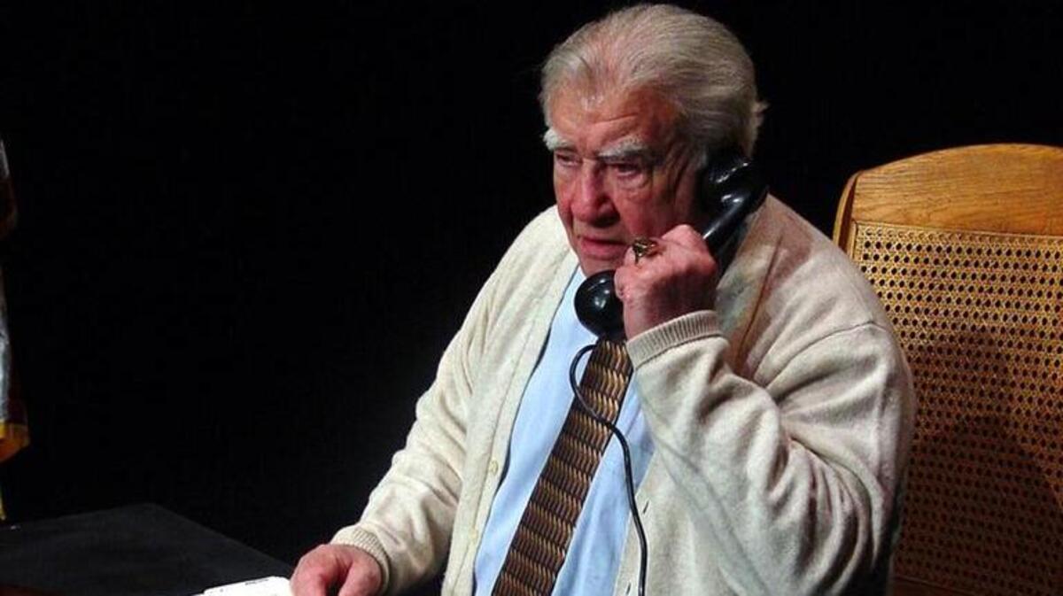 Ed Asner starred in “FDR,” a touring production that explored the life and presidency of Franklin Delano Roosevelt.