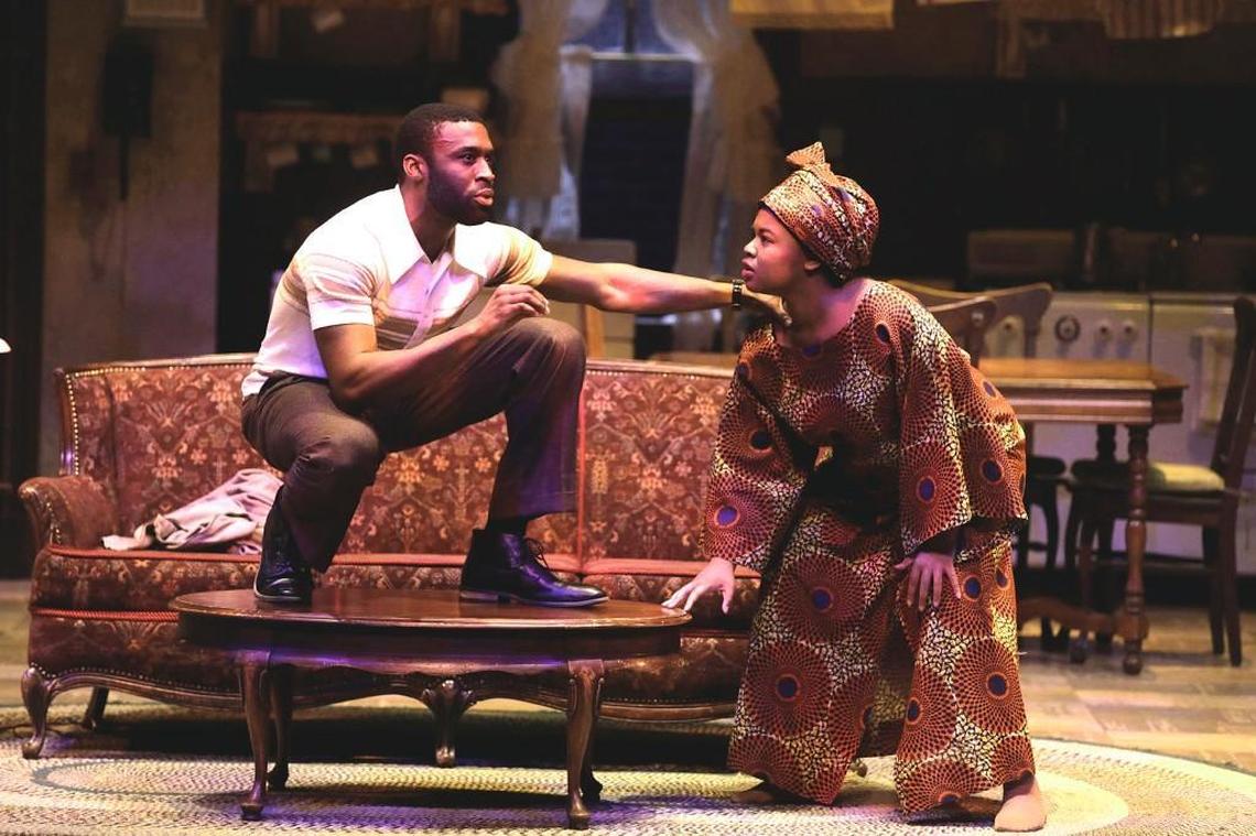 In 2017 Morohunfola starred as Walter Lee in “A Raisin in the Sun” at the KC Repertory Theatre: “I got to come back and work at this theater that I had always admired and with people I had always looked up to. That was great.”