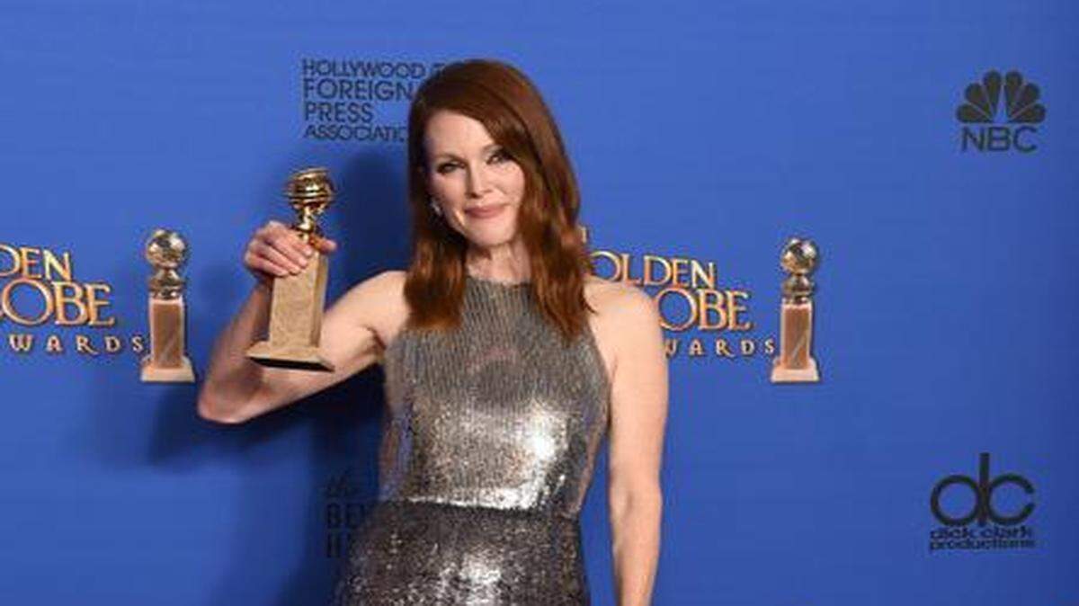
Julianne Moore, who won the Golden Globe for “Still Alice,” is the front-runner to win the Oscar for best actress. 
