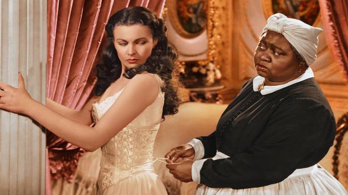 Vivien Leigh and Hattie McDaniel in a scene from “Gone With the Wind.” Wichita-born McDaniel won an Oscar in 1940 for her role in the film.