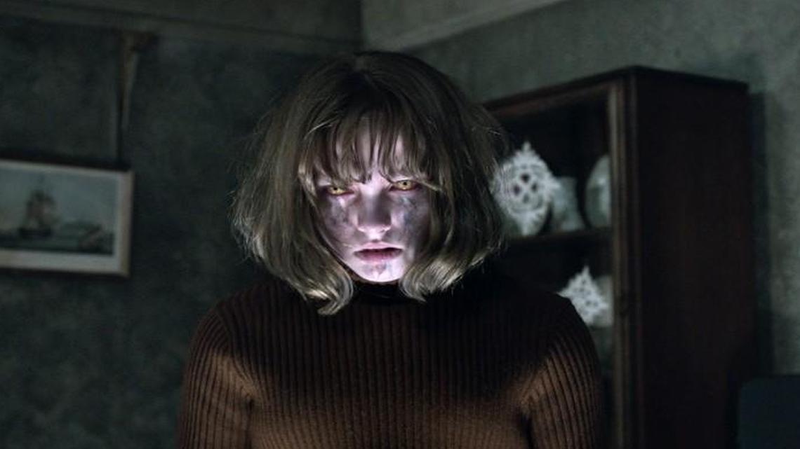 Bumps and knocks in the night quickly escalate to the demonic possession of 11-year-old Janet (Madison Wolfe).