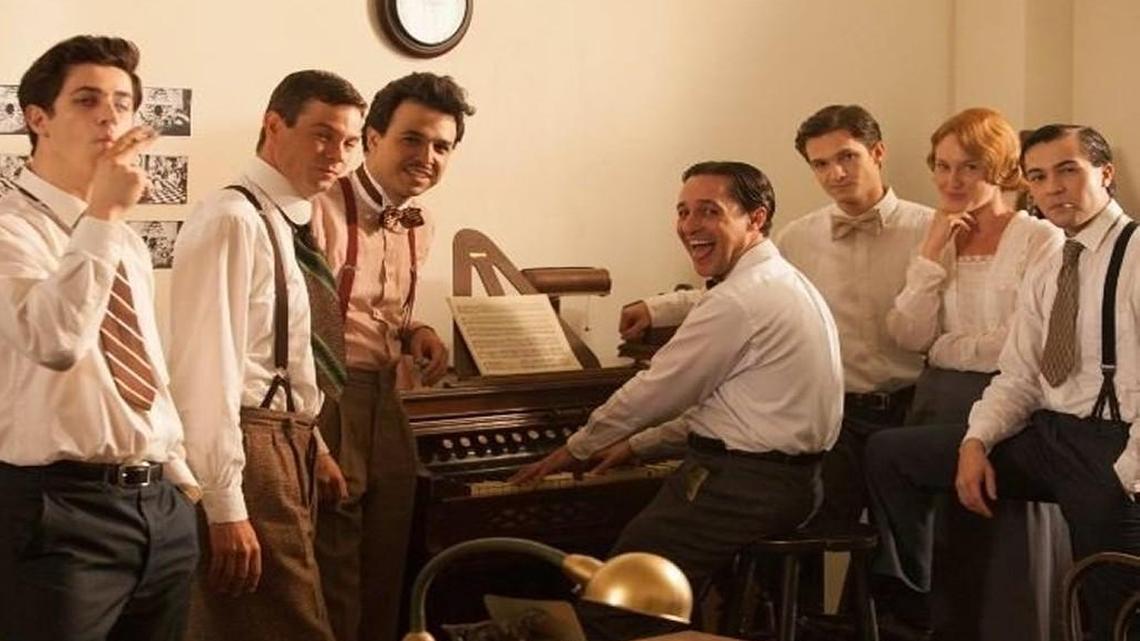 
Thomas Ian Nicholas (center) is a young Walt Disney beginning his career at KC’s Laugh-O-Gram in “Walt Before Mickey.”
