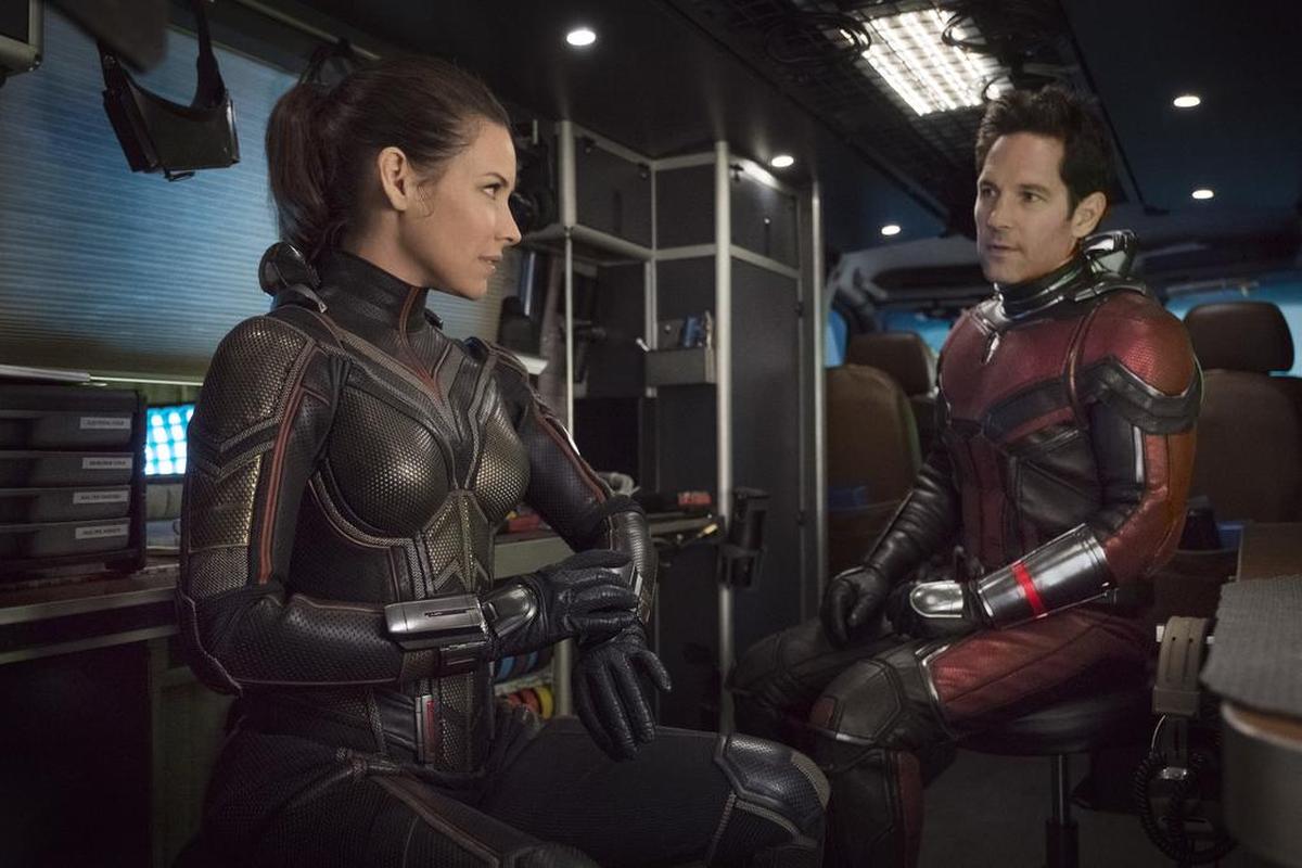 In 2018’s “Ant-Man and the Wasp,” Hope Van Dyne (Evangeline Lilly) suits up alongside Scott Lang (Paul Rudd) on a new mission. The superheroes are set to return July 28, 2023, in “Ant-Man and the Wasp: Quantumania.”
