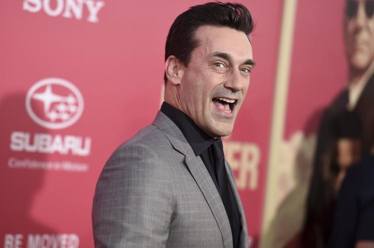 Jon Hamm stopped by Curly’s Frozen Custard in Fort Worth on Monday.